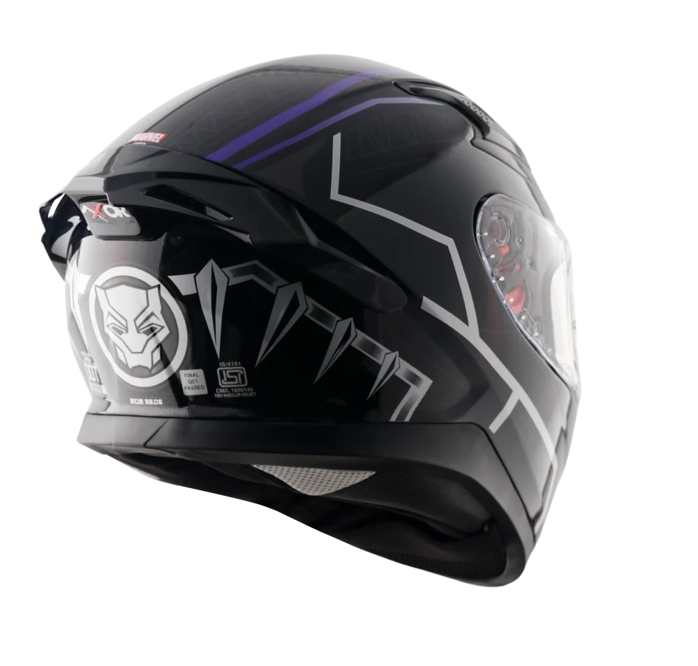 AXOR APEX MARVEL BLACK PANTHER HELMET BLACK PURPLE