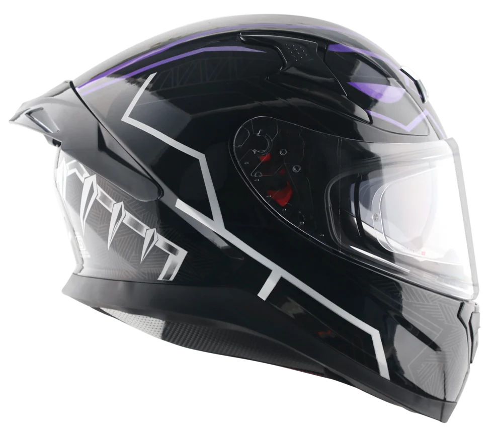 AXOR APEX MARVEL BLACK PANTHER HELMET BLACK PURPLE