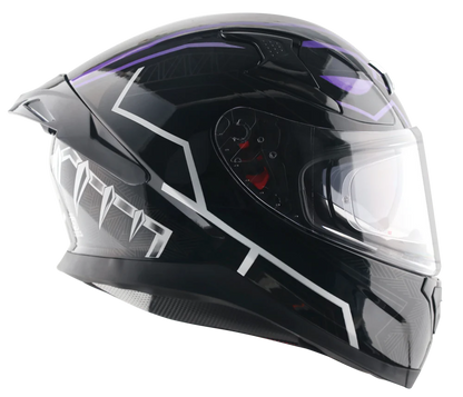 AXOR APEX MARVEL BLACK PANTHER HELMET BLACK PURPLE