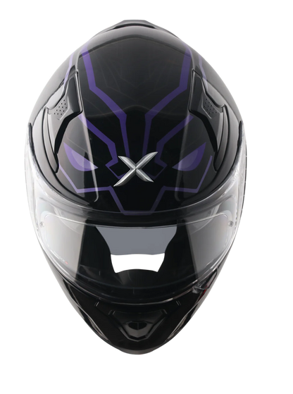AXOR APEX MARVEL BLACK PANTHER HELMET BLACK PURPLE
