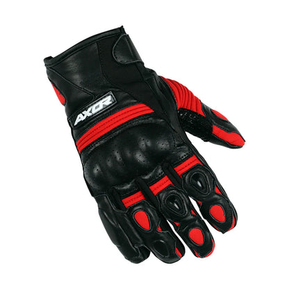 AXOR SPYDER RIDING GLOVES BLACK RED