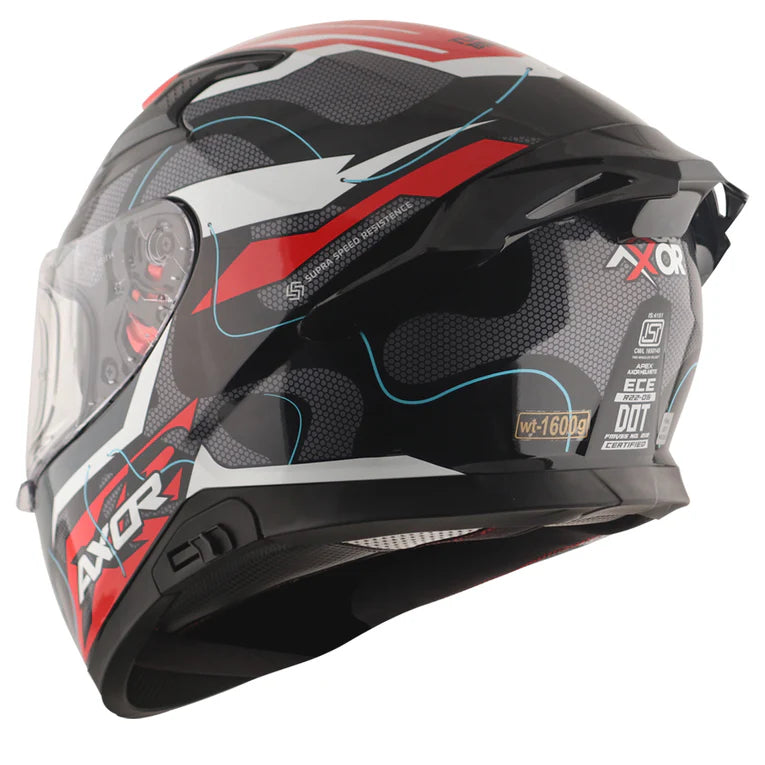 AXOR APEX DYNAMO HELMET BLACK RED