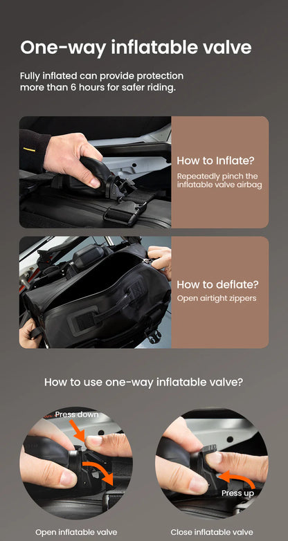 LOBOO ALPS INFLATABLLE WATERPROOF SIDE BAGS (23L/30L) | WITH ANTI THEFT LOCK