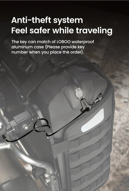 LOBOO ALPS INFLATABLLE WATERPROOF SIDE BAGS (23L/30L) | WITH ANTI THEFT LOCK