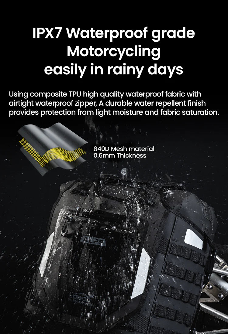 LOBOO ALPS INFLATABLLE WATERPROOF SIDE BAGS (23L/30L) | WITH ANTI THEFT LOCK