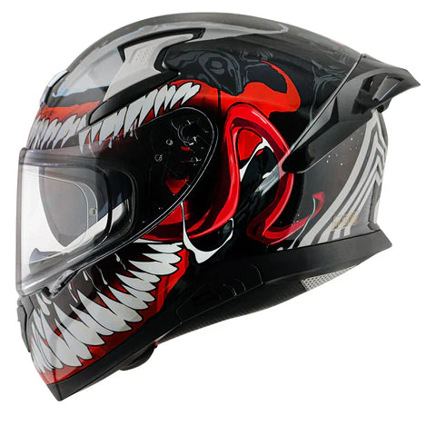 AXOR APEX MARVEL VENOM HELMET BLACK RED