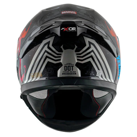 AXOR APEX MARVEL VENOM HELMET BLACK RED