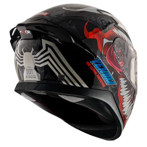 AXOR APEX MARVEL VENOM HELMET BLACK RED