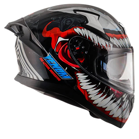 AXOR APEX MARVEL VENOM HELMET BLACK RED