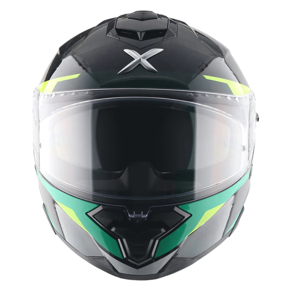 AXOR BRUTALE KRYPTIC DUAL SPOILER HELMET BLACK GREEN