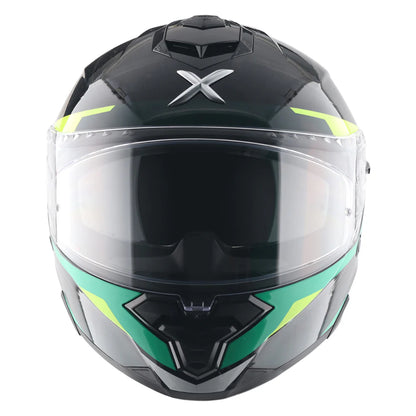 AXOR BRUTALE KRYPTIC DUAL SPOILER HELMET BLACK GREEN