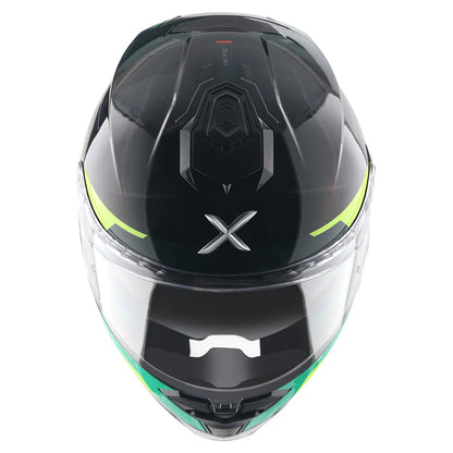 AXOR BRUTALE KRYPTIC DUAL SPOILER HELMET BLACK GREEN