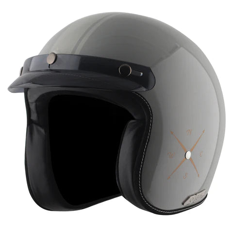 AXOR RETRO JET EURO GLOBE HELMET COOL GREY