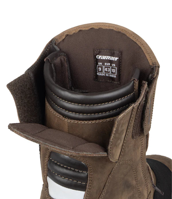 CRAMSTER FLUX MOTORCYCLE TOURING BOOTS- BROWN