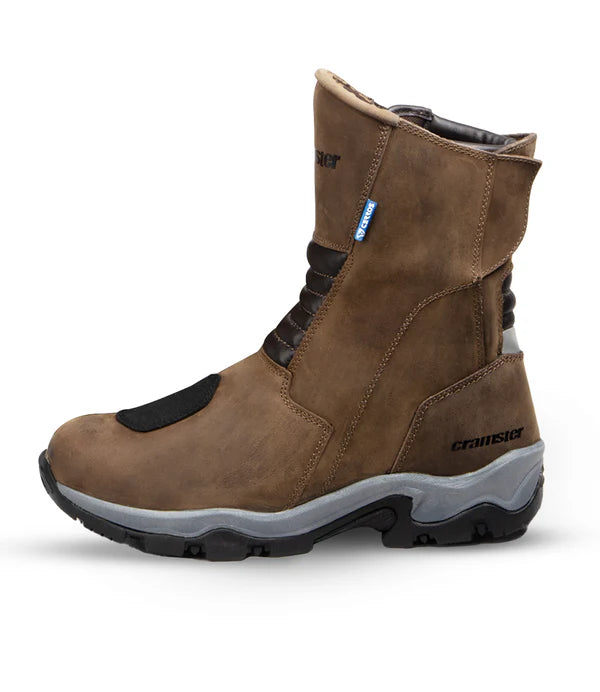 CRAMSTER FLUX MOTORCYCLE TOURING BOOTS- BROWN