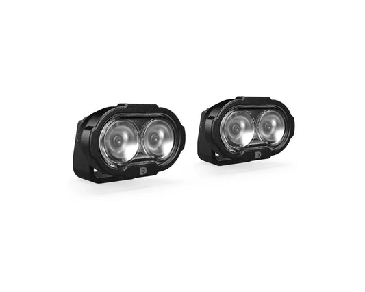 DENALI DL2 Auxiliary LED Lights – White – Lights Only – Set of 2