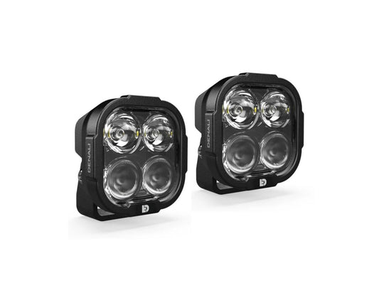 DENALI DL4 LED Lights –White– Lights Only – Set of 2