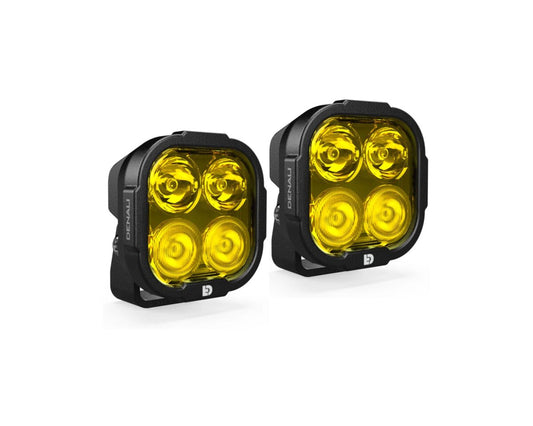 DENALI DL4 LED Lights – Yellow – Lights Only – Set of 2