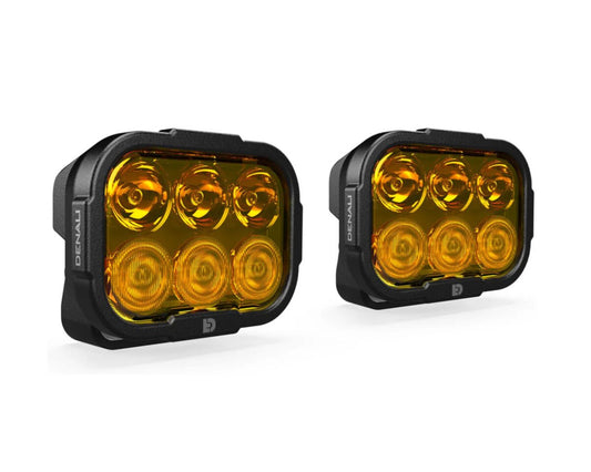 DENALI DL6 LED Lights – Amber– Lights Only – Set of 2