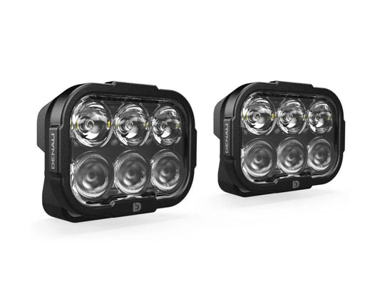 DENALI DL6 LED Lights – White– Lights Only – Set of 2
