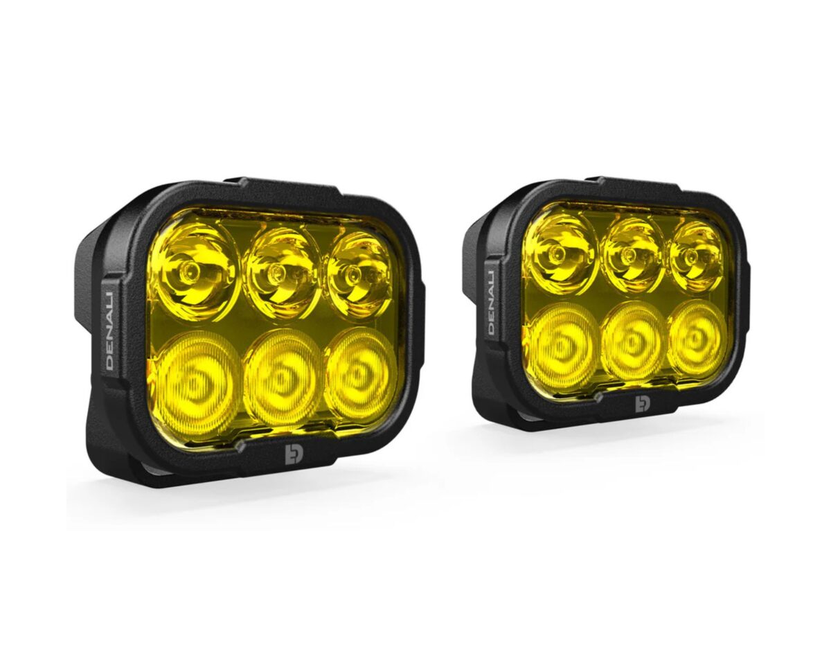 DENALI DL6 LED Lights – Yellow – Lights Only – Set of 2