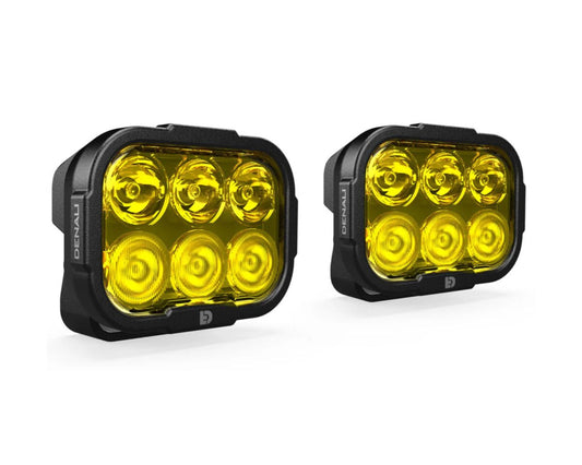 DENALI DL6 LED Lights – Yellow – Lights Only – Set of 2