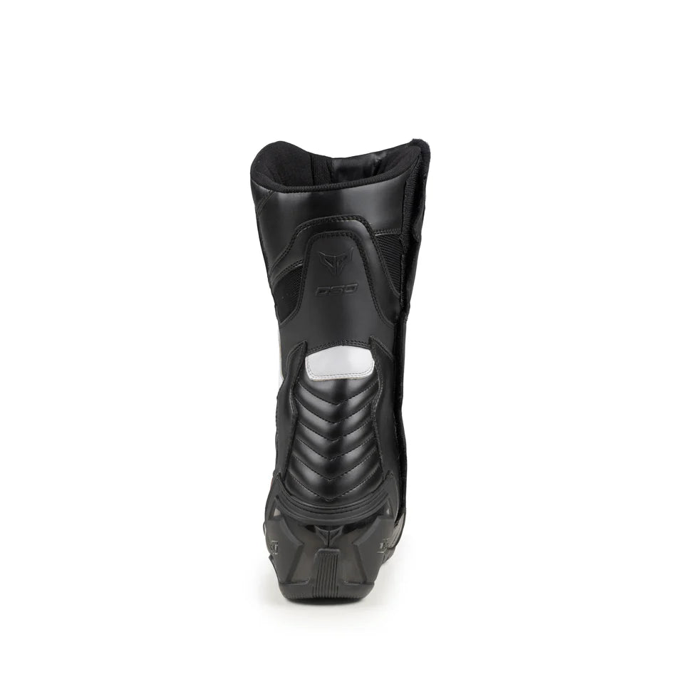 DSG GP-X RIDING BOOTS BLACK RED