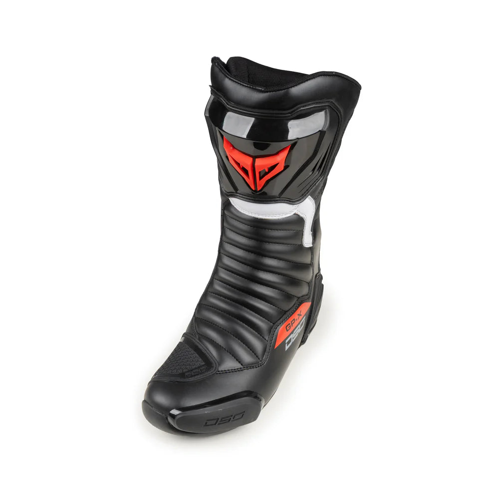 DSG GP-X RIDING BOOTS BLACK RED