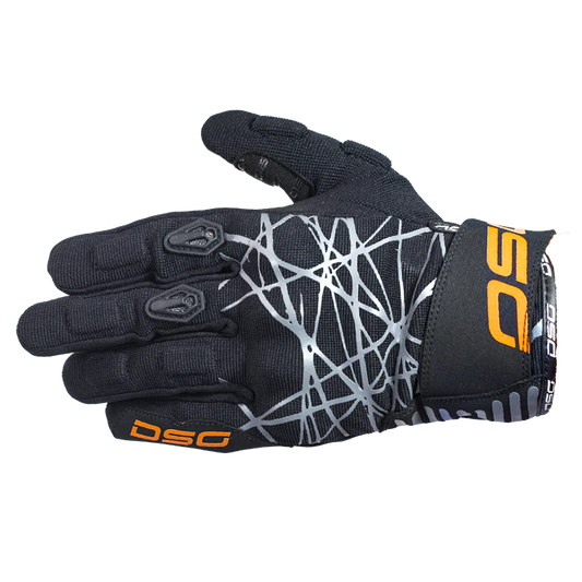 DSG PHOENIX AIR RIDING GLOVES BLACK GREY ORANGE