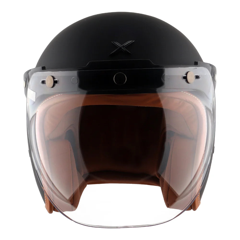AXOR RETRO JET HELMET DULL BLACK