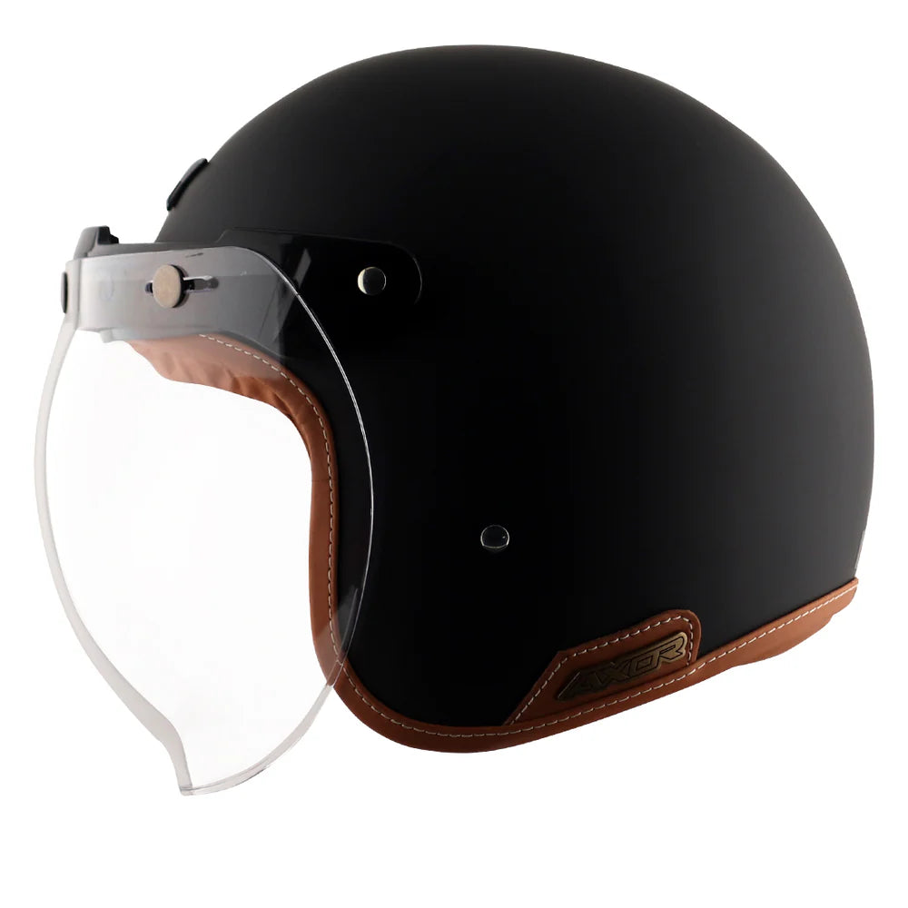 AXOR RETRO JET HELMET DULL BLACK
