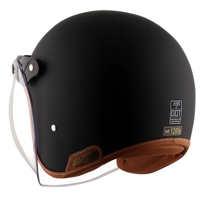 AXOR RETRO JET HELMET DULL BLACK