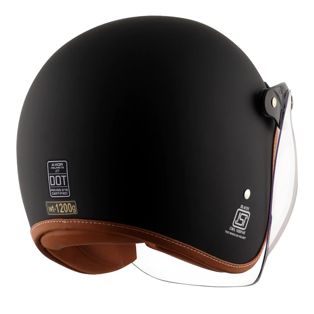 AXOR RETRO JET HELMET DULL BLACK