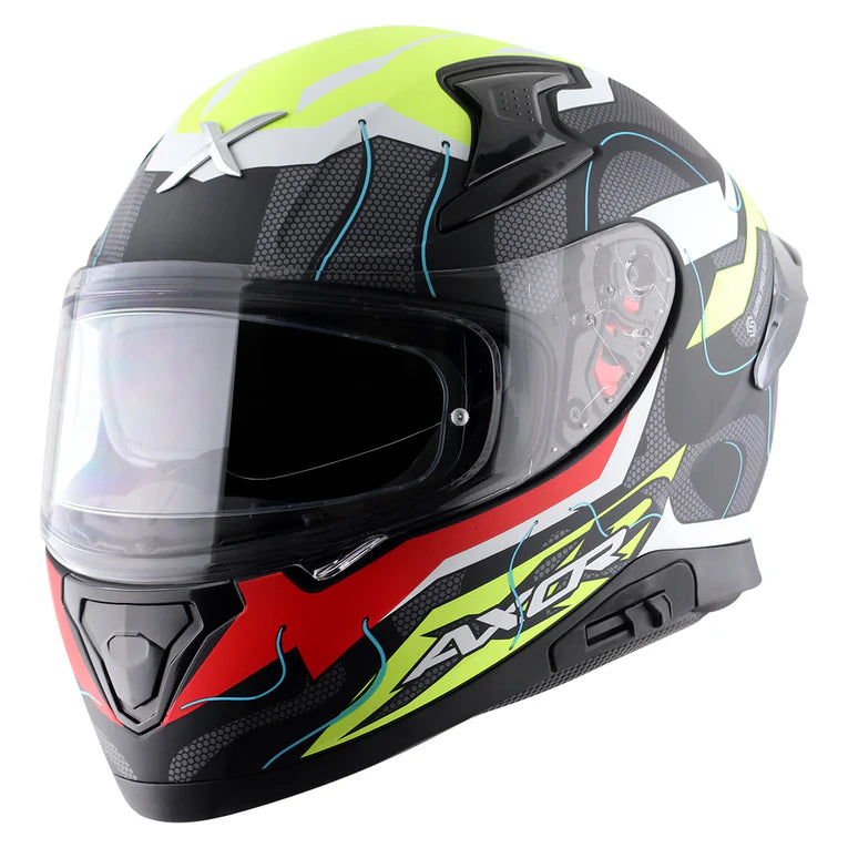 AXOR APEX DYNAMO HELMET DULL BLACK NEON YELLOW