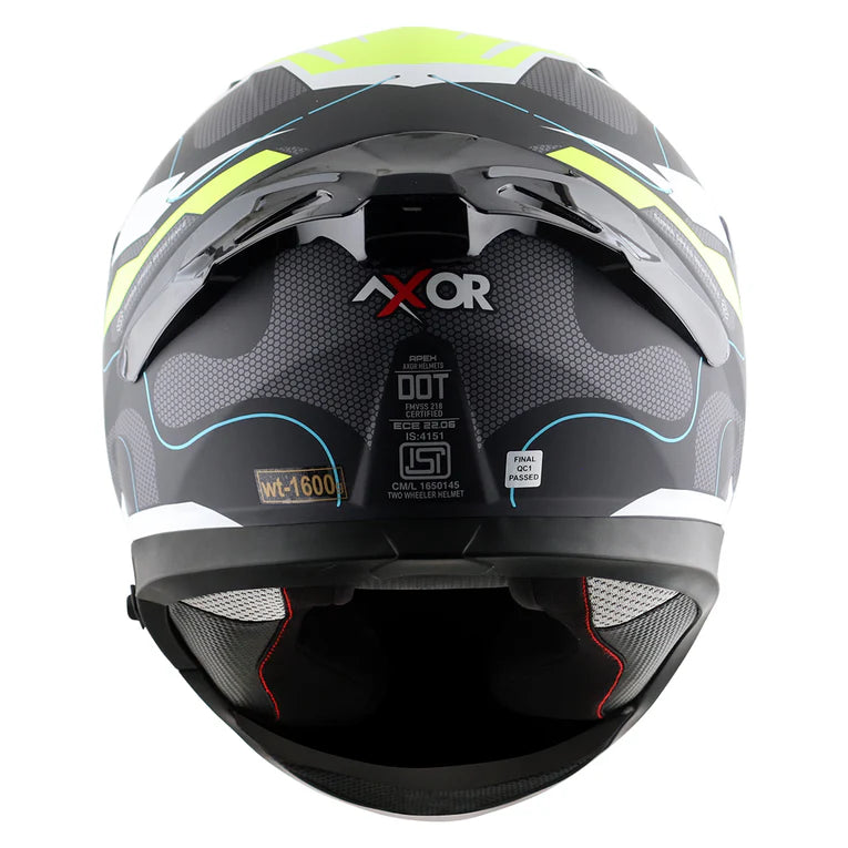 AXOR APEX DYNAMO HELMET DULL BLACK NEON YELLOW