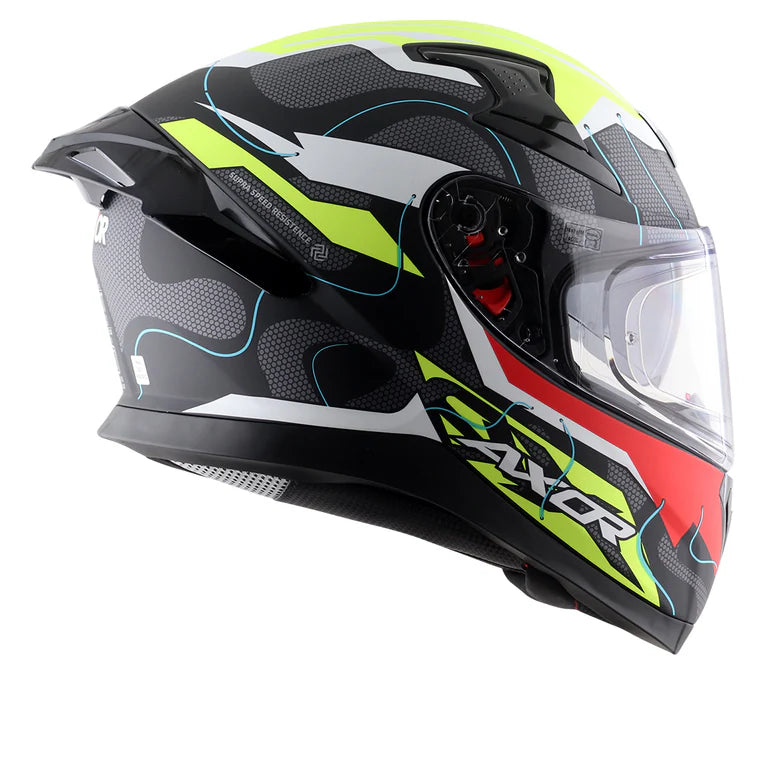 AXOR APEX DYNAMO HELMET DULL BLACK NEON YELLOW