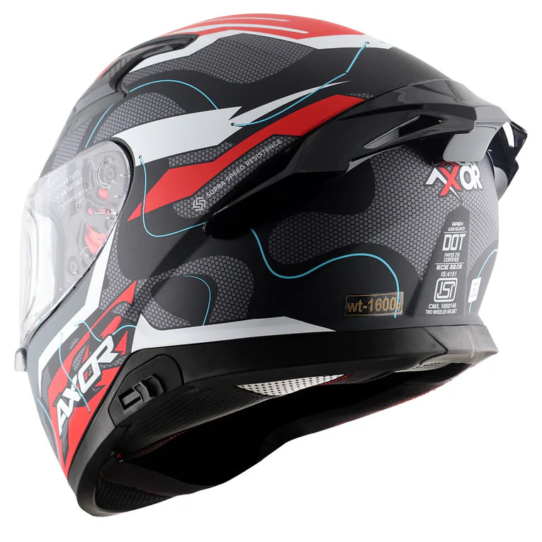 AXOR APEX DYNAMO HELMET DULL BLACK RED