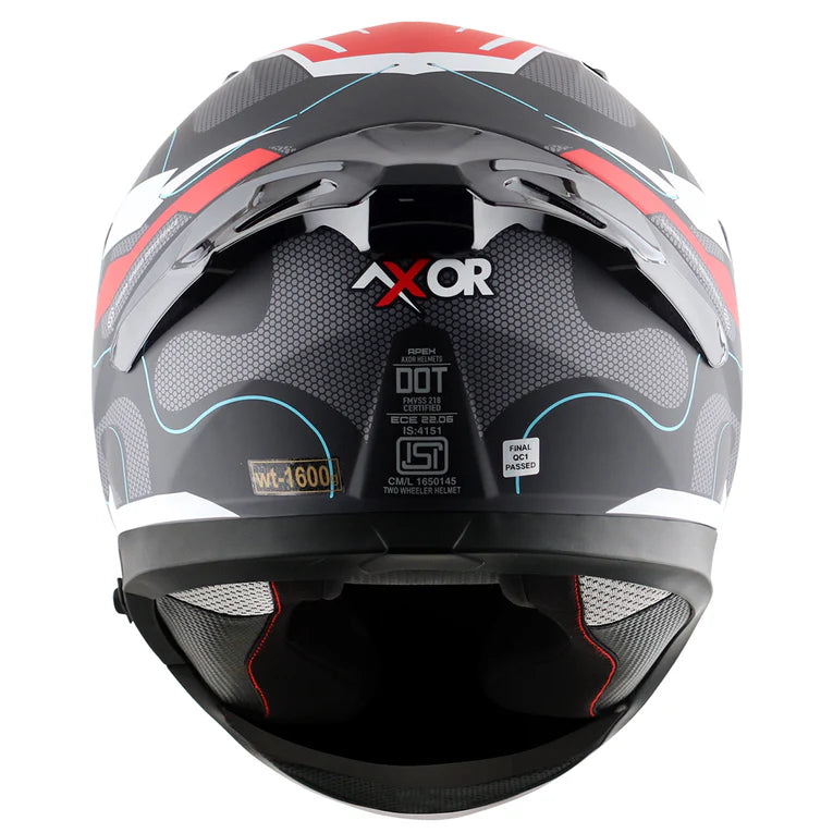 AXOR APEX DYNAMO HELMET DULL BLACK RED