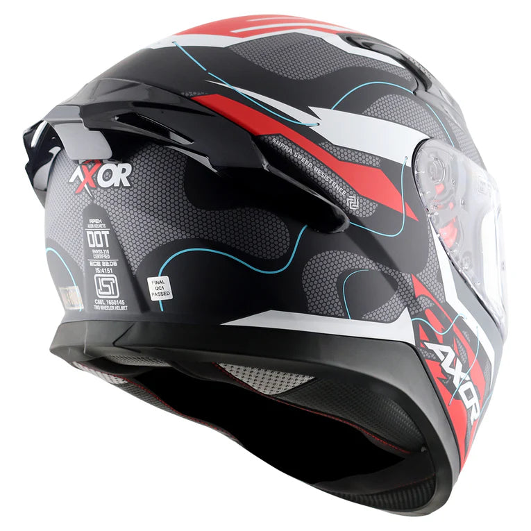 AXOR APEX DYNAMO HELMET DULL BLACK RED