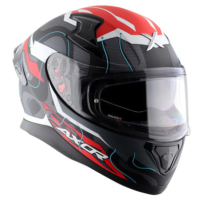 AXOR APEX DYNAMO HELMET DULL BLACK RED