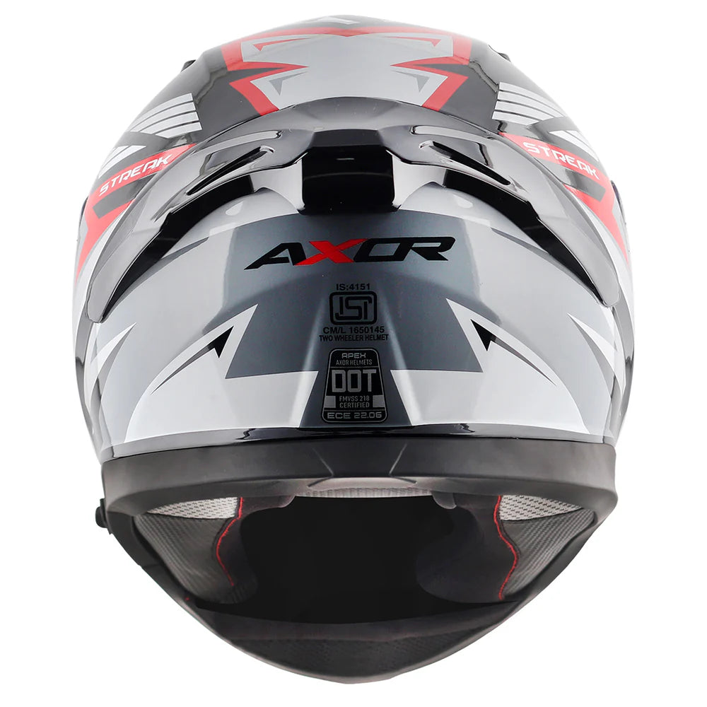 AXOR APEX STREAK HELMET BLACK RED