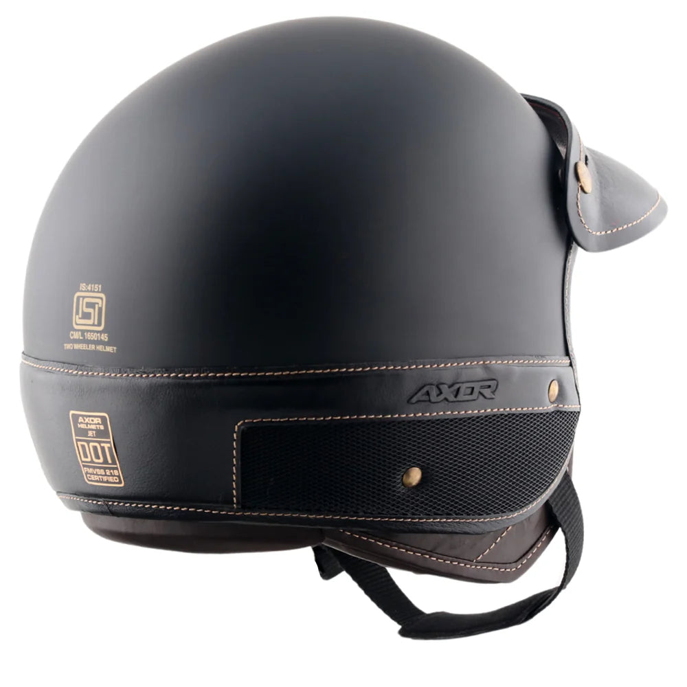 AXOR RETRO JET ALPHA HELMET DULL BLACK