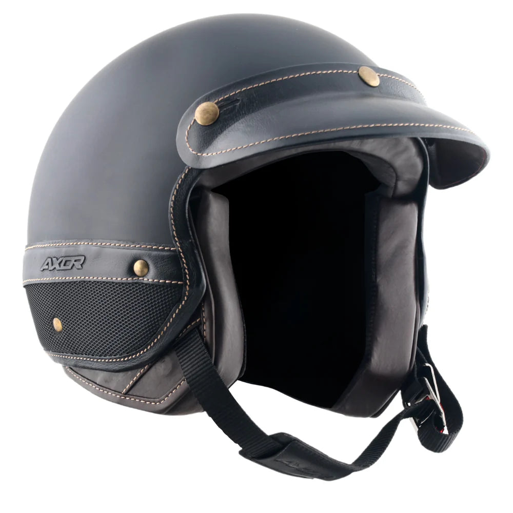 AXOR RETRO JET ALPHA HELMET DULL BLACK