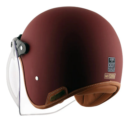AXOR RETRO JET HELMET DULL CHESTNUT RED