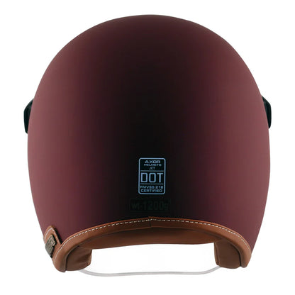 AXOR RETRO JET HELMET DULL CHESTNUT RED
