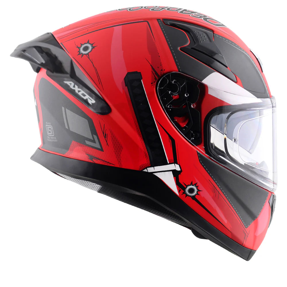 AXOR APEX MARVEL DEADPOOL HELMET DULL RED BLACK