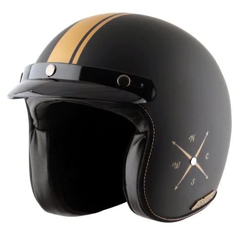 AXOR RETRO JET EURO GLOBE HELMET DULL BLACK