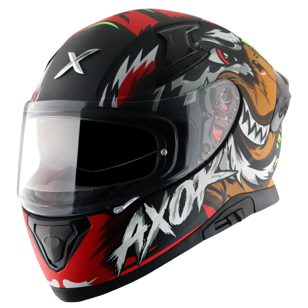 AXOR APEX FALCON HELMET DULL BLACK RED