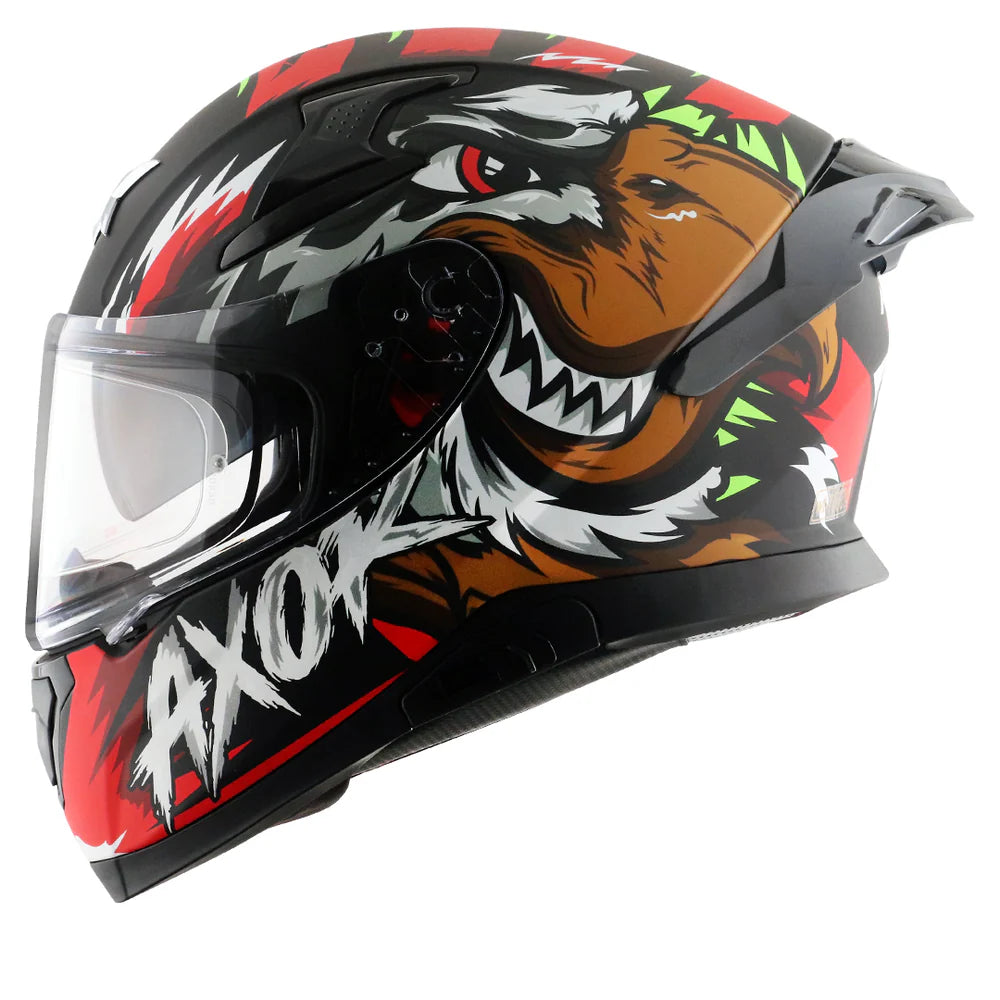 AXOR APEX FALCON HELMET DULL BLACK RED