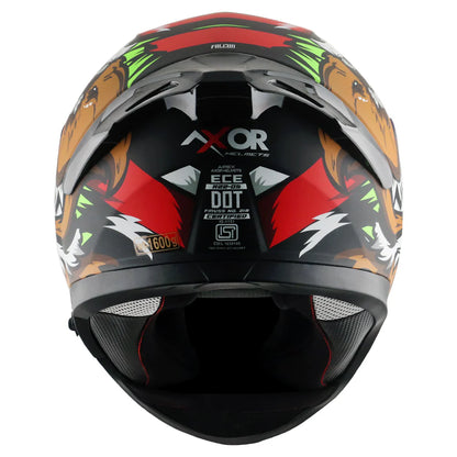 AXOR APEX FALCON HELMET DULL BLACK RED